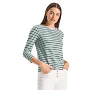 CECIL Damen B321931 Gestreiftes Shirt, Vanilla White, Small