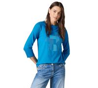 Cecil Damen B322086 Shirt Mit Print, Dynamic Aqua Blue,L