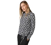 CECIL Damen B322262 Flauschiges Shirt mit Print, Charcoal Grey Melange, XL