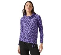 CECIL Damen B322262 Flauschiges Shirt mit Print, Lilac Melange, M