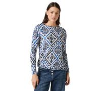 CECIL Damen B322268 Flauschiges Langarmshirt, Soft Silver Melange, XL EU