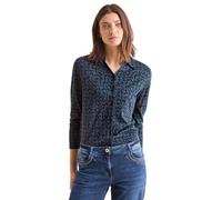 CECIL Damen B322772 Shirt Mit Minimal Print, Universal Blue, XXL EU