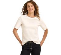 CECIL Damen B322913 Gestreiftes T-Shirt, Vanilla White, M