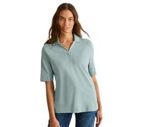 CECIL Damen B322947 Piquée Poloshirt, cool salvia Green, Medium