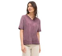 CECIL Damen B323511 V-Neck Shirt mit Farbverlauf, Mulberry Red, L
