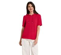 CECIL Damen B323535 Crepe Hoodie-Shirt, Glazed Apple Red, S