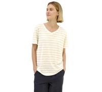 CECIL Damen B323552 Strick-Look Streifen-Shirt, Pearl Beige, L