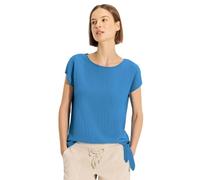 CECIL Damen B344630 Crepe Knoten Bluse, Azure Blue, XL