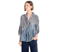 CECIL Damen B344680 Lange gestreifte Bluse, universal Blue, Large