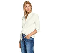 CECIL Damen B344906 Gestreifte Struktur-Bluse, Vanilla White, X-Large