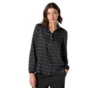 CECIL Damen B345179 Satin Print Shirt Blouse, Schwarz, L