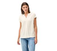 CECIL Damen B345612 Blusenshirt in Unifarbe, Vanilla White, XXL