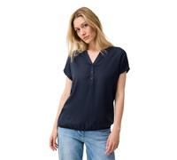 Cecil Damen Blusenshirt in Unifarbe in Blau, Gr: L