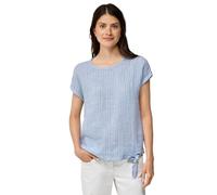 CECIL Damen B345831 Blusenshirt aus Leinen, Chambray Forever Blue, M