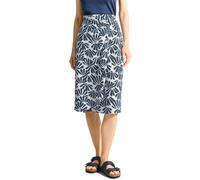 CECIL Damen B361515 Midirock mit Print, Dark Petrol Blue, L