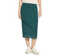 CECIL Damen B361526 Bedruckter Mesh-Rock, Fir Green, S