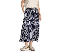 CECIL Damen B361528 Bedruckter Midi-Rock, universal Blue, Large