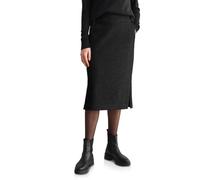 Maxirock CECIL, Damen, Gr. S (38), schwarz (schwarz melange), Stoff, 79% Polyester, 14% Viskose, 5% Metallpolyester, 2% Elasthan, glänzend, casual, normal wadenlang, Röcke, in Midi-Länge (11984920-S)