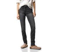 Cecil Damen B377687 Jeans Casual Fit, Dark Grey Washed, 27W / 30L