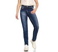 Cecil Damen B377687 Jeans Casual Fit, Mid Blue Wash, 34W / 28L