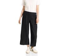 CECIL Damen B377892 3/4 Plissee Hose, Black, XL / 24L
