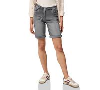 Shorts CECIL "Style Scarlett", Damen, Gr. 30, N-Gr, grau (mid grau used wash), Web, Obermaterial: 78% Baumwolle, 20% Polyester, 2% Elasthan, unifarben, casual, regular fit ca. Mitte Oberschenkel, Hose