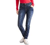 CECIL Damen B378663 Jeans Im Casual Fit, Dark Blue Wash, 36W / 32L EU