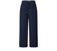 Cecil Damen 7/8 Twill-Hose mit Struktur in Blau, Gr: M