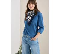 Cecil Damen Bandana aus Baumwolle mit Leo-Muster in Blau, Gr: One size