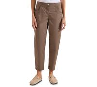 Stoffhose CECIL, Damen, Gr. 30, Länge 28, braun (urban taupe), Web, 98% Baumwolle, 2% Elasthan, unifarben, comfort fit knöchelfrei, Hosen Stoffhose, Middle Waist (88816410-30) urban taupe