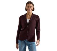 Kurzblazer CECIL, Damen, Gr. L (42), braun (berry rot), Stoff, 74% Viskose, 24% Polyester, 2% Elasthan, unifarben, regular fit normal, V-Ausschnitt, normaler Saum, Blazer Kurzblazer, mit Reverskragen,
