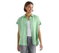 Hemdbluse CECIL, Damen, Gr. L (42), juicy lime, Stoff, 100% Viskose, unifarben, klassisch normal, V-Ausschnitt, Bündchen, Blusen Hemdbluse, im Basic-Style (53518161-L) juicy lime