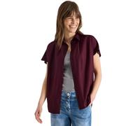 Hemdbluse CECIL, Damen, Gr. S (38), sweet grape rot, Stoff, 100% Viskose, unifarben, klassisch normal, V-Ausschnitt, Bündchen, Blusen Hemdbluse, im Basic-Style (67097550-S) sweet grape rot