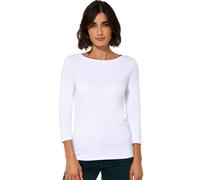 Cecil Damen Basic Boatneck T-Shirt, White, XL