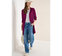 Cecil Damen Basic Cardigan in langer Passform in Pink, Gr: S