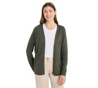 Cecil Damen Basic Cardigan in offener Passform in Grün, Gr: XXL