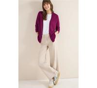 Cecil Damen Basic Cardigan in offener Passform in Pink, Gr: M