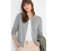 Cecil Damen Basic Cardigan mit Rundhals in Grau, Gr: 3XL