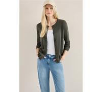 Cecil Damen Basic Cardigan mit Rundhals in Grün, Gr: M