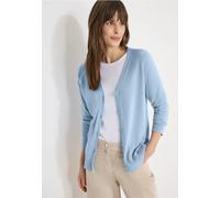 Cecil Damen Basic Cardigan mit V-Neck und Knöpfen in Blau, Gr: XS