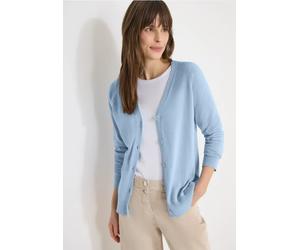 Cecil Damen Basic Cardigan mit V-Neck und Knöpfen in Blau, Gr: XXL