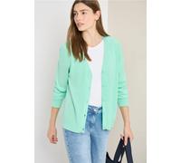 Cecil Damen Basic Cardigan mit V-Neck und Knöpfen in Grün, Gr: M