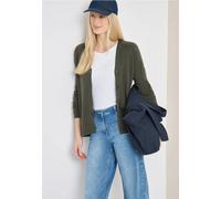 Cecil Damen Basic Cardigan mit V-Neck und Knöpfen in Grün, Gr: M