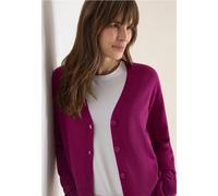 Cecil Damen Basic Cardigan mit V-Neck und Knöpfen in Pink, Gr: 3XL