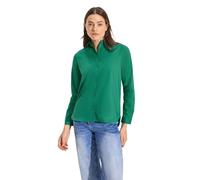 Cecil Damen Hemdbluse B344983 Basic – 72% Baumwolle – Malachitgrün M