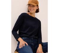 Cecil Damen Basic Langarmshirt in Blau, Gr: XL