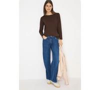 Cecil Damen Basic Langarmshirt in Braun, Gr: S