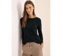 CECIL Damen 3227273 Basic Langarmshirt, Ink Green, X-Large