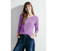 Cecil Damen Basic Langarmshirt in Lila, Gr: XXL