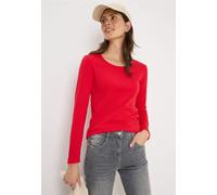 Cecil Damen Basic Langarmshirt in Rot, Gr: L